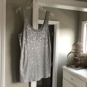 Express Tank Top w/ Sequins